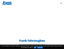 Tablet Screenshot of frank-fahrzeugbau.de